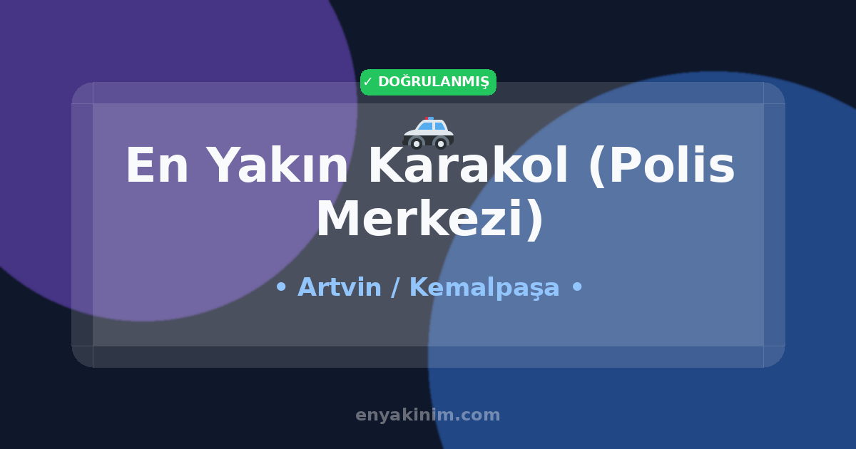 Kemalpaşa Karakol (Polis Merkezi) 🚓| Kemalpaşa En Yakın Karakol (Polis Merkezi) | EnYakinim.com